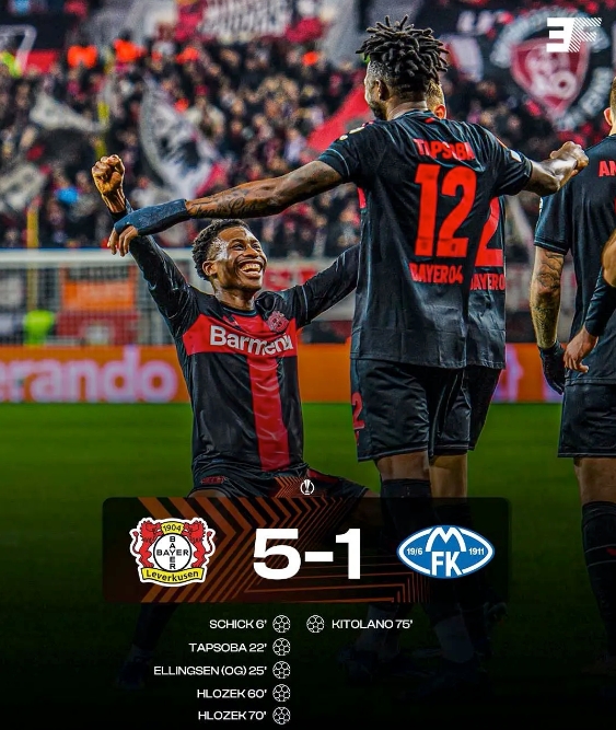 勒沃庫(kù)森全勝晉級(jí)！歐聯(lián)杯16強(qiáng)門票已拿下