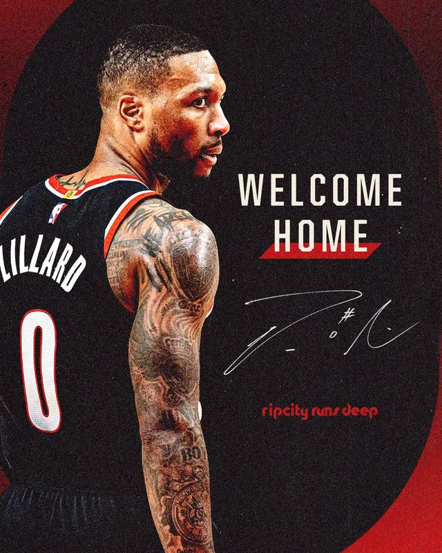 3年4200萬(wàn)美元！開拓者官宣簽約利拉德：五大數(shù)據(jù)排名隊(duì)史第一